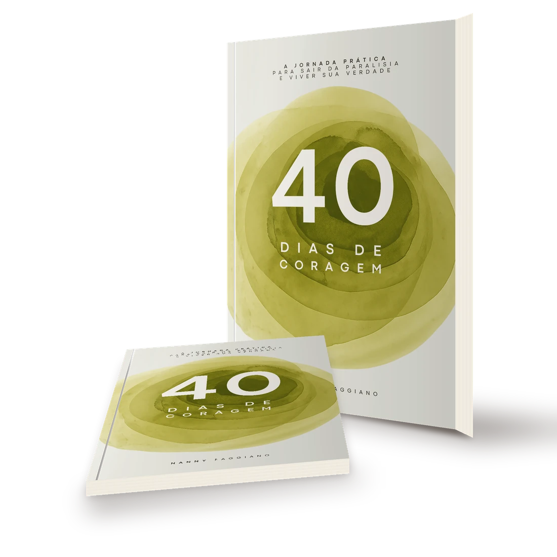 Dois exemplares do livro físico 40 Dias de Coragem